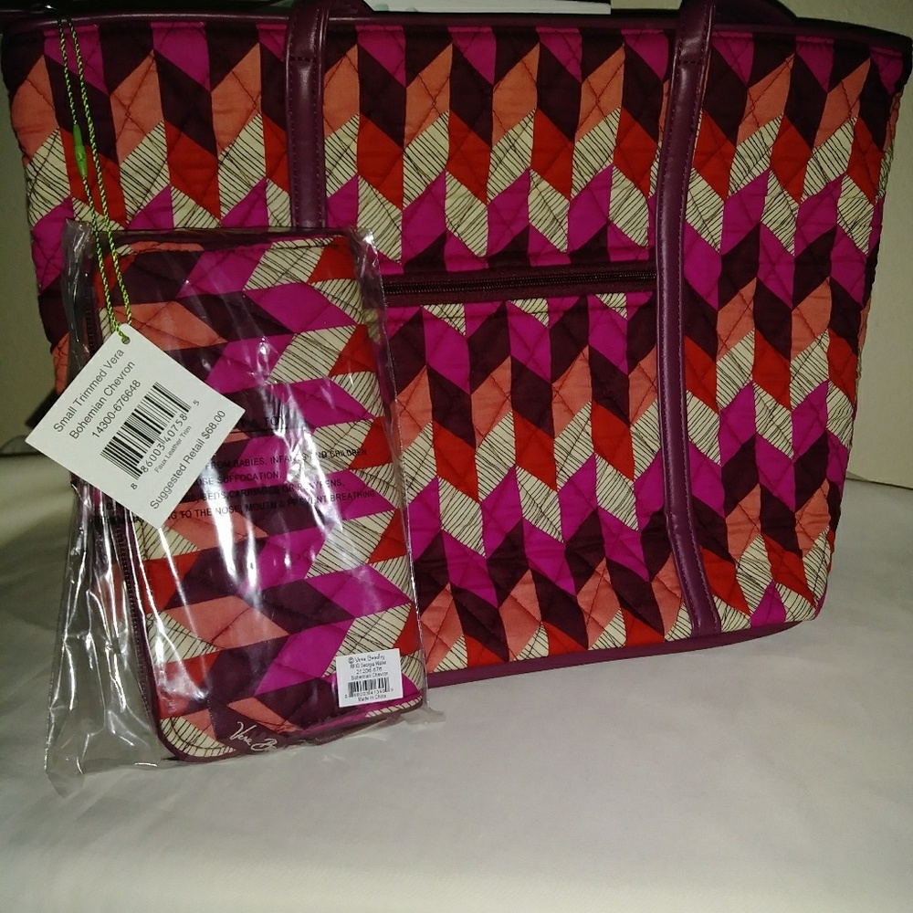 Vera Bradley purse with matching RFID wallet